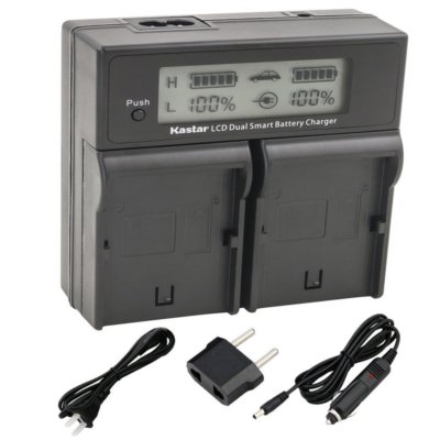 BLS-5 PS-BLS5 Dual LCD Charger for OM-D E-M10, E-M10 Mark II, E-M10 Mark III