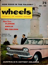 Wheels Australia Motoring Magazine - July 1960 - Floride, Anglia, MG + Renault