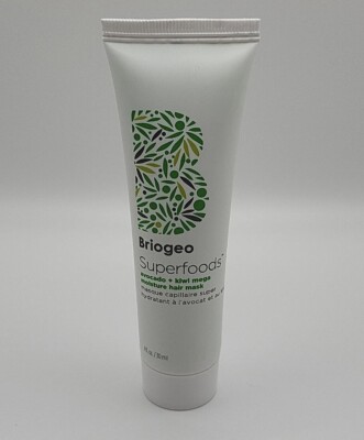 Briogeo Superfoods Avocado + Kiwi Mega Moisture Hair Mask 1 fl oz NEW SEALED