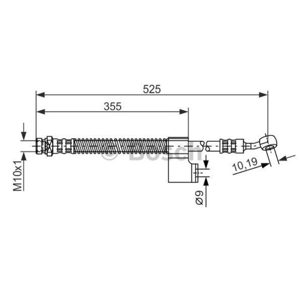 Bosch Bremsschlauch Vorne Links FüR Hyundai Matrix 1.6 1.8 1.5 Crdi VGT-image