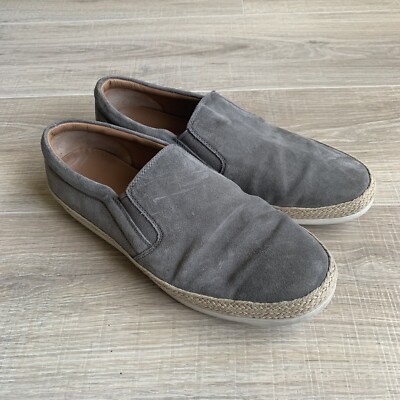 Vince Suede Slip On Gray Espadrilles 