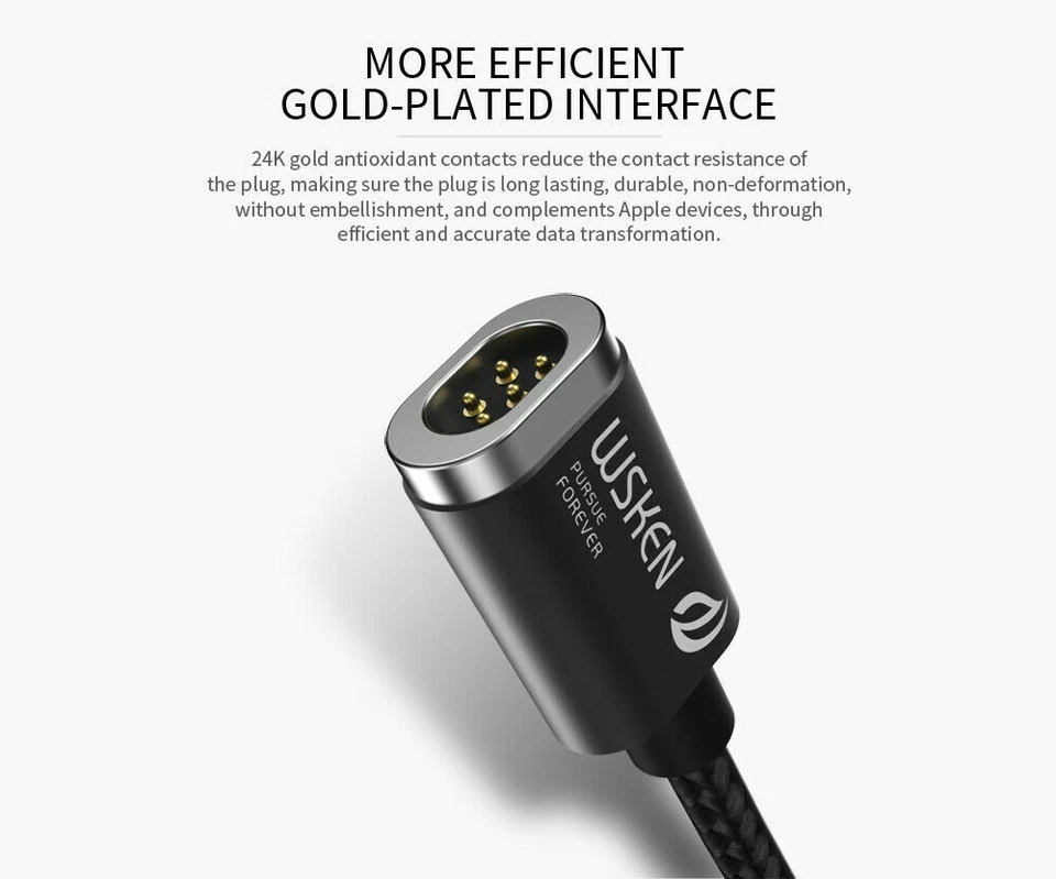 Cable de carga magnético micro tipo C WSKEN Mini 2 para iPhone 12 11 Samsung Android Foto 4 de 4