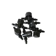 Micro ball valves Barb x Thread 6pcs - Two Little Fishies