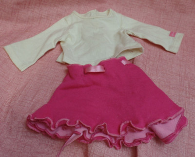 American Girl Doll  Outfit with reversible skirt