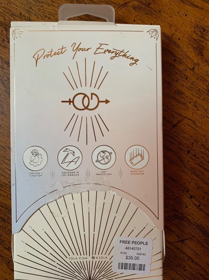 Funda Teléfono iPhoneX Free People Gravedad Cero Boho Metálica Cuero Pastel Nueva con Caja Foto 4 de 4