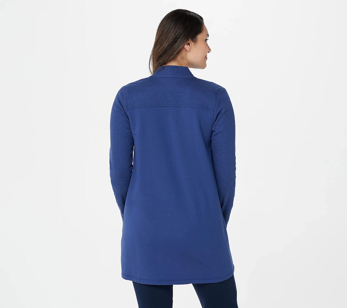 Susan Graver Weekend Brushed Back Knit Cardigan Combo