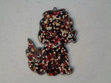 Unusual Looking Dog Suncatcher Ornament Handmade 4" Tall N7