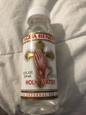 HOLY WATER By De Crusellas SPIRITUAL RELIGION Blessed Santeria Agua Bendita 8oz