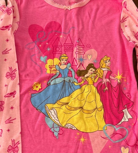 NWT-DISNEY PRINCESSES SLEEPWEAR PJ’S SIZE 7 - Picture 2 of 2