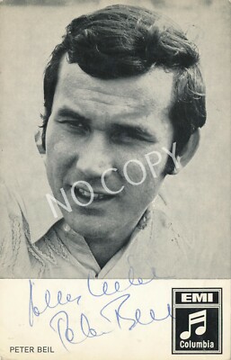 100% Original Autogramm Autograph Karte handsigniert Peter Beil J1.68