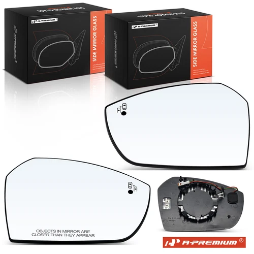 A-Premium 2x Mirror Glass Power Heated with Blind Spot for Ford Escape 2017-2019