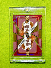 Donovan Mitchell GOLD # /10 CLEAR CARD Jersey #45 Cavs SSP  2023 Elite DECK Gold