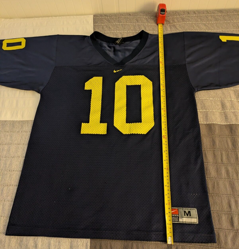 MAILLOT VINTAGE TOM BRADY MICHIGAN WOLVERINES #10 M moyen Nike homme Patriots 12 - Photo 5/24
