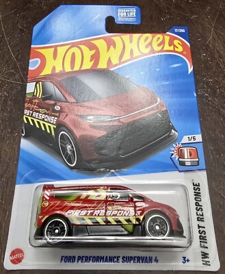 Hot Wheels 2025 Treasure Hunt Ford Performance Supervan 4 Red HW
