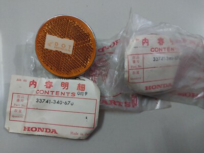 HONDA 純正 リフレクター1個 33741-340-670 Honda ST90 1973 1974 1975 Reflector 33741-340-670 OEM GENUINE PAIR