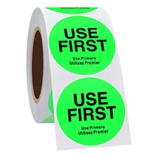 500 Pcs 1.5 Inch Use First Stickers Food Service Inventory Control Labels