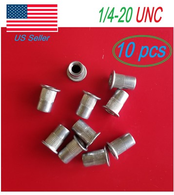 Qty 10 5/16 UNC Countersunk Nutsert Stainless Steel Rivet Nut Rivnut