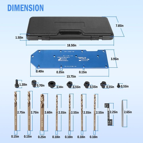 71600 Broken Exhaust Manifold Drill Template for Ford V10 2V 3V 4.6L 5.4L 6.8L - Picture 6 of 9
