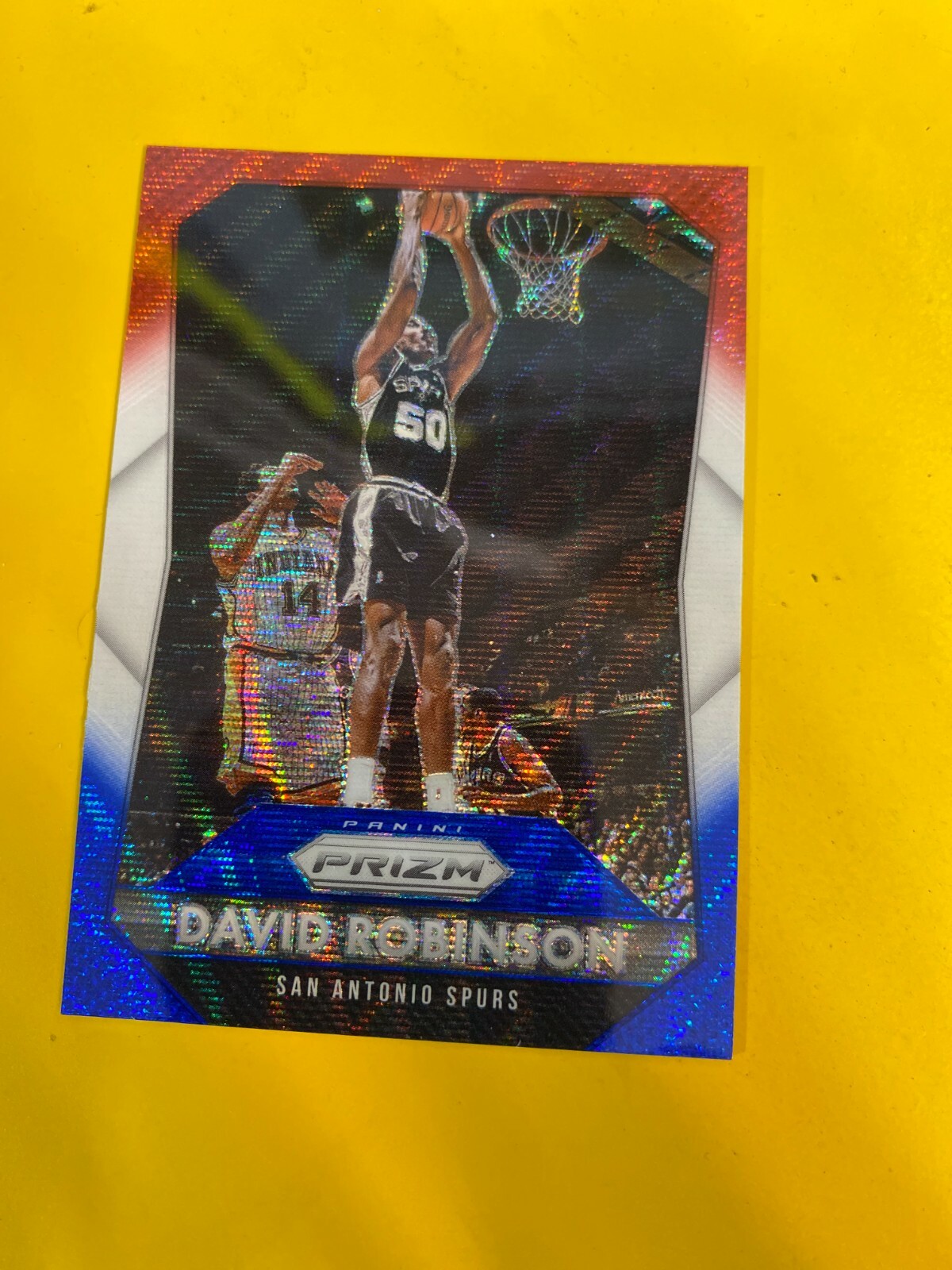 D62419 2015-16 Panini Prizm Prizms Red White Blue #293 David Robinson