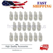 20pcs 194 168 2825 T10 5-smd White Led Car Lights Bulb 6000k New Usa