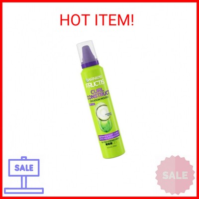 Garnier Fructis Style Curl Construct Creation Mousse, 6.8 Oz, 1 Count (Packaging
