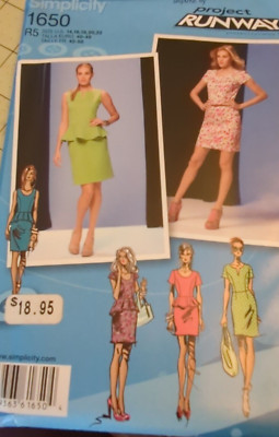 Simplicity #1650 Misses'/Petite Dress Pattern Size 4-12 or 14-22 UC/FF