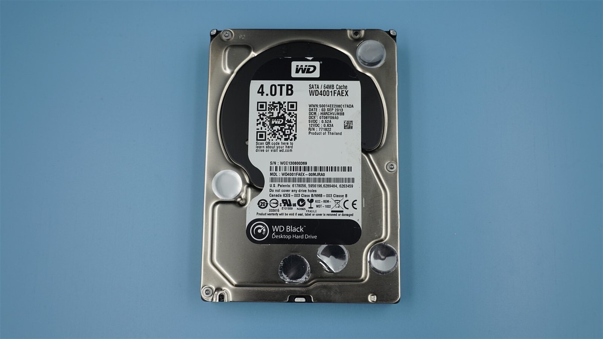 3年保証】Hard Drive WD Black 4TB 7200RPM 128MB Cache SATA III