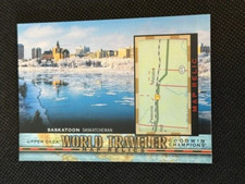 2021 Goodwin Champions Memorabilia World Traveler Map Relic Saskatoon WT-292