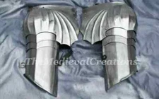 Medieval Steel Pair of Pauldrons Nazgul LARP Costume Costume Present