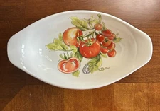Effetti Italy Tomato Oval Serving Bowl