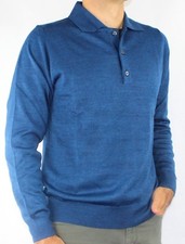 MAGLIA UOMO POLO 3 BOTTONI.LANA MERINOS 80%.MADE IN ITALY M-3XL 9 COLORI