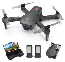 AUOSHI Mini Foldable Drone, 1080P HD FPV Camera Wifi RC Quadcopter, Voice/Gestur