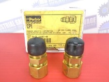 Lot of 2 - PARKER - 1/2" 37° Flared Adapter 8-8 XHBZ-B (NEW in BOX)