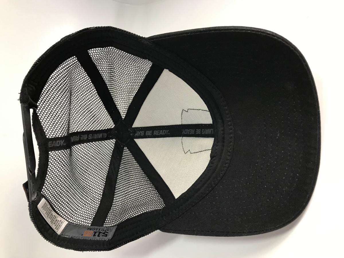 Vintage Five Eleven Tactical Hat Mesh Trucker Snapback Baseball Cap Gun VGC View 5