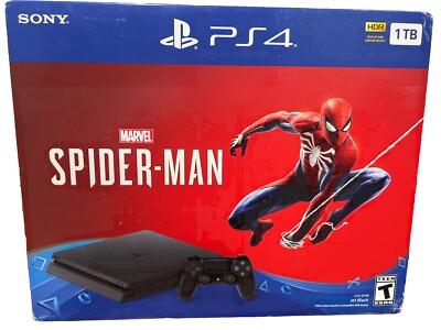 Sony PlayStation 4 PS4 1TB Marvel Spider-Man Console Bundle CUH