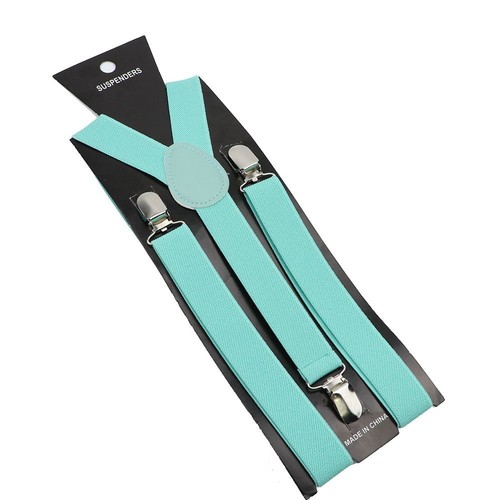 Elastic Leather Suspenders Braces-100cm Adjustable Straps For Wedding Suit Skirt - Picture 22 of 41