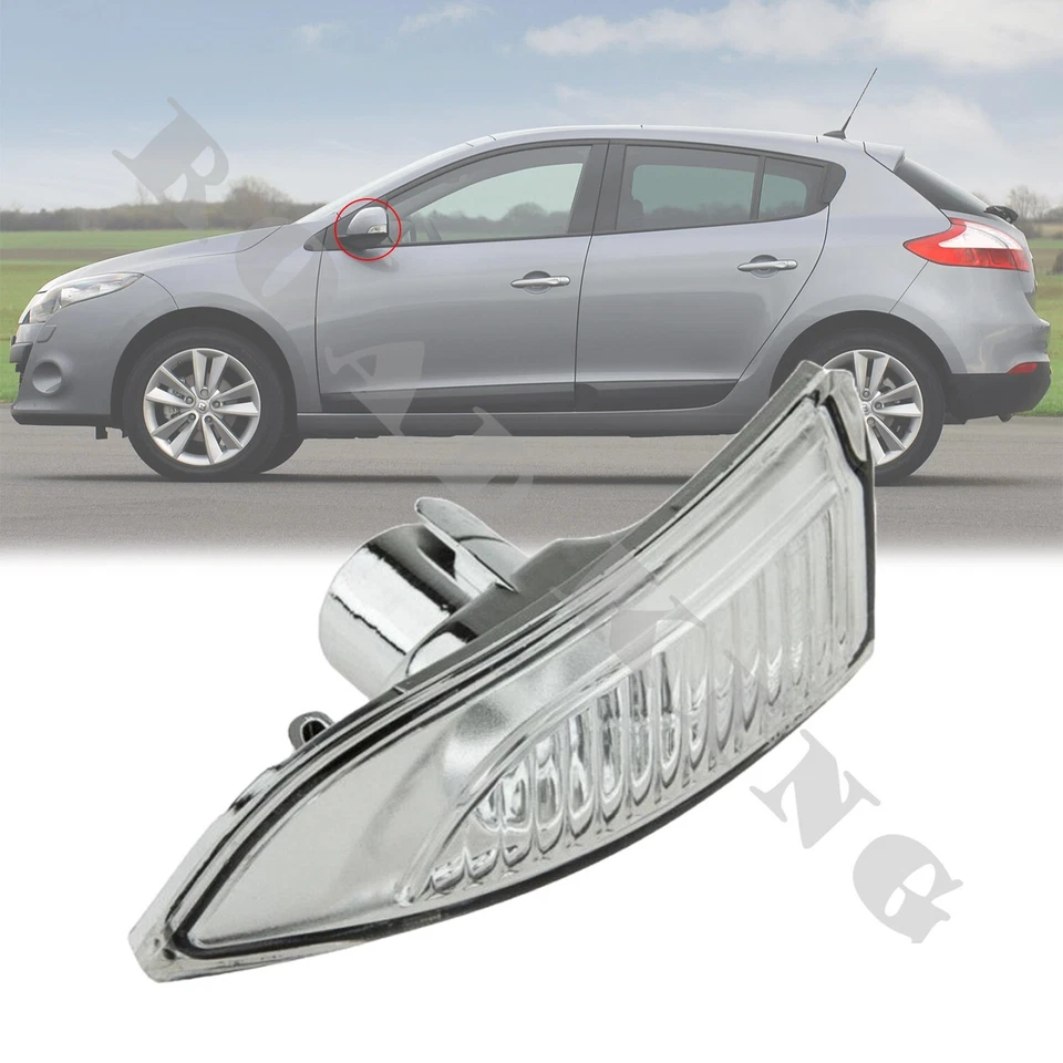1x Clignotant Rétroviseur Pour Renault Megane 3 Laguna Scenic Gauche 261656470R - Photo 3/4