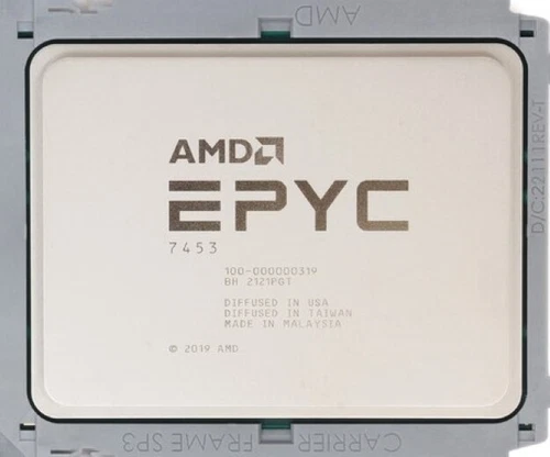 AMD EPYC Milan 7453 28-Core 2.75GHz SP3 225W Server CPU Processor 100-000000319