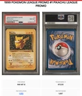 1999 Pokemon League Promo #1 - "Ivy" Pikachu - MINT - PSA 8 RARE TCG TRU