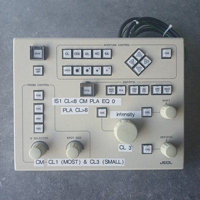JEOL 2100F TEM Control Panel - Spot Size - Stigmators -  Probe and More