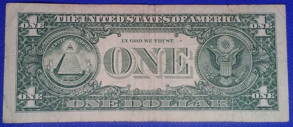 **WEB PRESS NOTE** ((EXPERIMENTAL)) $1 1993 Plate #1/8 Federal Reserve Note - Image 3 of 3