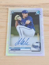 Jeff Hakanson 2021 Bowman Draft 1st Chrome Auto Refractor /499 Rays