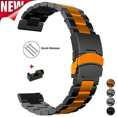 Titan Metall Armband Für Huami Xiaomi Smartwatch 22mm Universal Uhrenband Ersatz