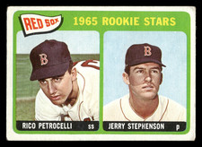 1965 Topps Baseball Card #74 Rookie Stars Boston Red Sox Rico Petrocelli. rookie card picture