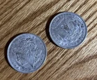 New ListingLOT OF 2  x UNC.  1921-P  MORGAN SILVER DOLLAR COINS.     LOT # 21