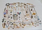Vintage Costume Jewelry Lot Mixed Necklaces Bracelets Earrings =12