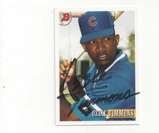 Ozzie Timmons Chicago Cubs 1993 Bowman #552 Signed Rookie Card. rookie card picture