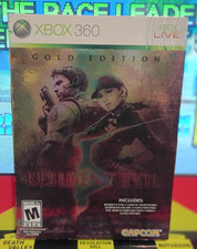 Resident Evil 5 Gold Edition Xbox 360 con Slip Cover Nuovo in Confezione No Strappi