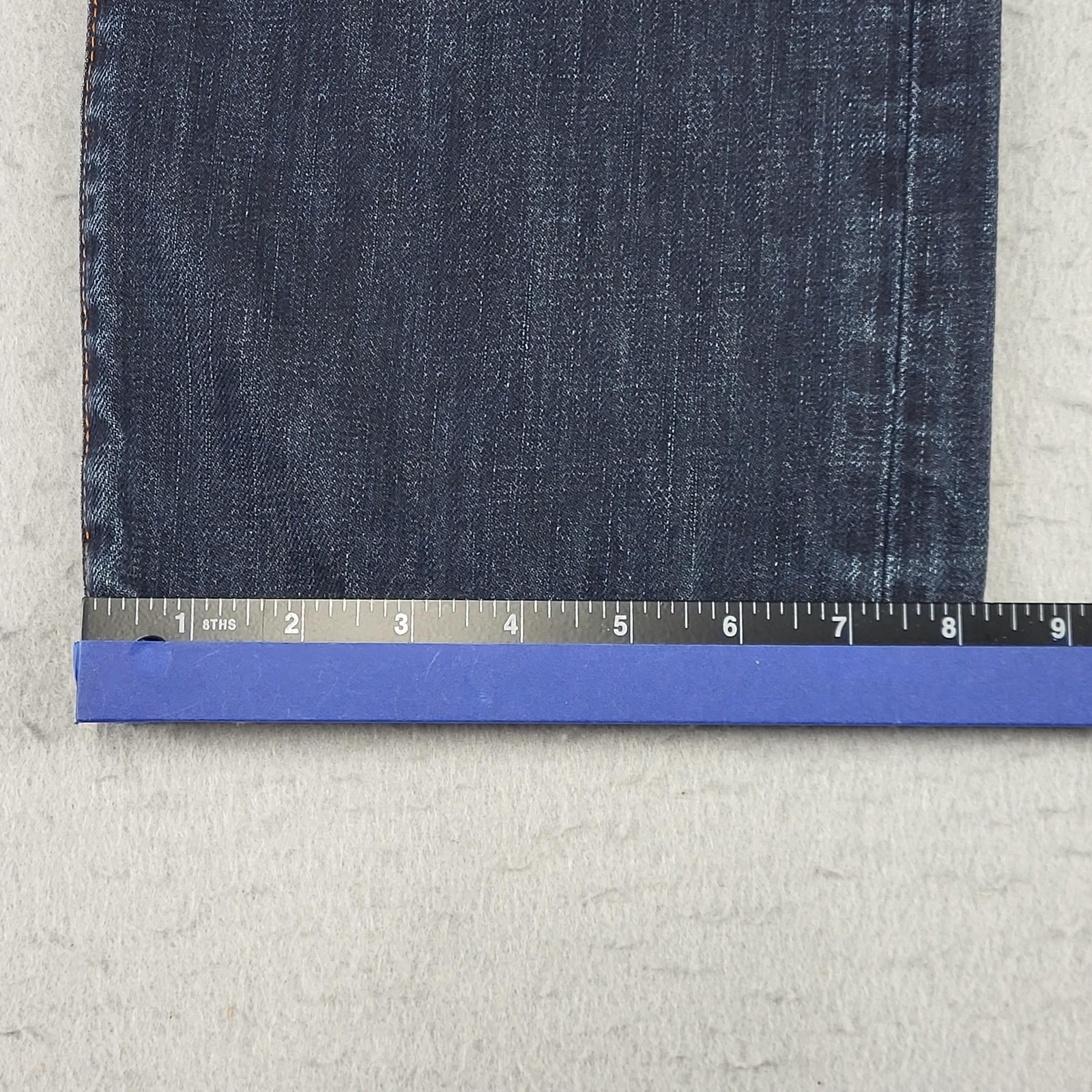 Hugo Boss Jeans Mens 30x30 Blue Medium Wash Relaxed Straight Distressed No Tag thumbnail 8