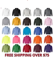 Gildan Men's Fleece Hooded Pullover Sweatshirt 18500 S-5XL Soft Warm Hoodie New